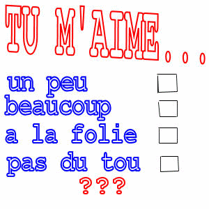 répond franchement (si tu m'aime pas tu fais quoi là ?)