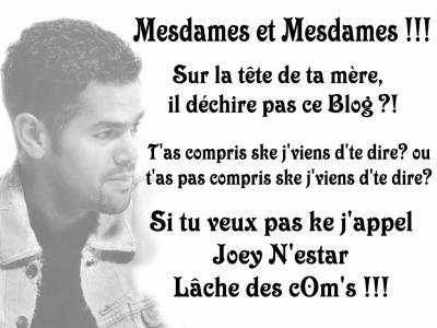 le message est clair je pense!!!!